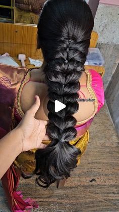 Haïr Style For Saree, Fish Braid Hairstyles, Hairstyles For Saree Look, Traditional Hairstyle For Saree, Hairstyle With Saree, Hairstyles On Saree, Hairstyles Traditional, Hairstyles For Saree, Hairstyle For Saree