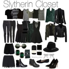 Slytherin Inspired Outfits, Slytherin Clothes, Slytherin Outfit, Slytherin Fashion, Hogwarts Outfits, Harry Potter Style, Harry Potter Images, Character Inspired Outfits