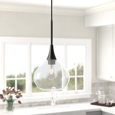 an image of a kitchen setting with light fixtures