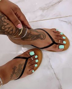 Mint Blue Nails, Black Toenails, Black Pedicure, French Toe Nails, Gel Toe Nails, Acrylic Toe Nails, Pretty Toe Nails, Cute Toe Nails, Summer Toe Nails