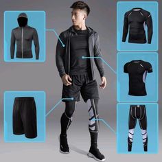 Compression Sportswear, Tracksuits For Men, Luxury Gym, Mens Hairstyles Curly, Sportswear Outfits, Gym Boy, Sports Fabric, Body Sweat, Gym Outfit Men