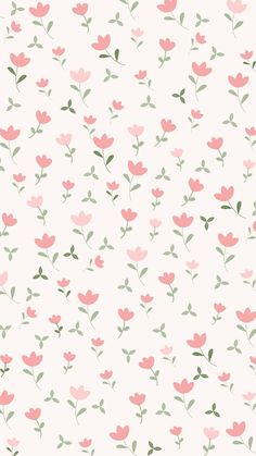 pink flowers and green leaves are on a white background with light blue, gray and red colors