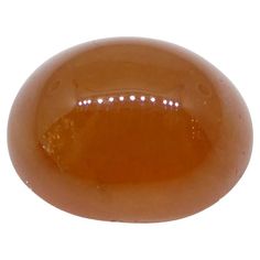 an oval shaped brown substance on a white background