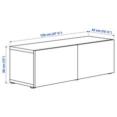 a drawing of a white cabinet with measurements for the doors and drawers on each side