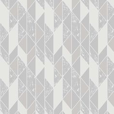 a gray and white geometric pattern with grungy lines in the middle, as well as small triangles