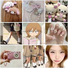 Kimi Ni Todoke Nails, Kimi Ni Todoke Sticker, Kimi Ni Todoke Aesthetic, Ayane Kimi Ni Todoke, Shoujo Life, Shoujo Aesthetic, Shoujo Girl, Japan Aesthetic, Pink Girly Things