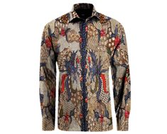 Madura Batik Shirt 100% handmade from the Indonesian island of Madura : Customise shirt size Indonesian Batik, Batik Shirt, Mens Oxfords, Piece Of Clothing, Custom Shirts, Batik, Button Downs, Perfect Fit, Indonesia