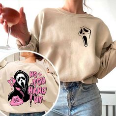 Ghostface Shirt, Horror T Shirt, Scream Halloween, Ghost Face, Sweatshirt Halloween, Ghost Faces, Retro Halloween, Halloween Sweatshirt, Halloween Horror