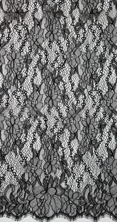 black and white photograph of an intricate lace