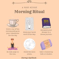 Witchy Morning, Witchy Tips, Witch Rituals, Witch Stuff, Witch Spirituality, Spiritual Journals, Eclectic Witch, Wiccan Spell Book