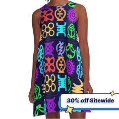 Loose-fit, mid-length sleeveless dress with silky handfeel. Printed on both sides. Machine washable. Size range XS-2XL. This is a special symbolic design from Ashanti tribe of Ghana, and partly Ivory Coast, in West Africa. The Adinkra symbol design is buried in the culture of the people due to their quest for knowlowlege, peace, and spiritual connections. This originated way before 1800 AD. The symbols all have very significant meanings and I hope that you do enjoy them. I will describe a few of Fitted Sleeveless Sundress With Vibrant Print, Sleeveless Dresses With Vibrant Print, Sleeveless Midi Dress With Vibrant Print, Fitted A-line Sleeveless Printed Dress, Fitted Sleeveless Dress With Vibrant Print, Blue Sleeveless Mini Dress With Vibrant Print, Ashanti Tribe, Spiritual Connections, Adinkra Symbols