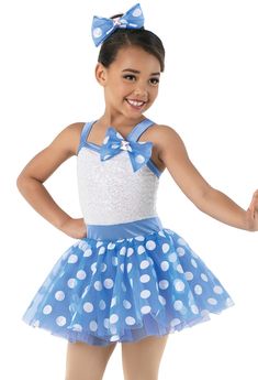 Weissman® | Polka-Dot Skirt Dress w/ Satin Bow Dance Recital Costumes, Steps Dance, Anne Geddes, Reborn Toddler Dolls, Dance Clothes, Dance Recital, Step Kids