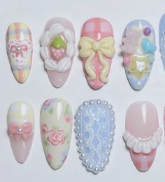 Gel X Nails, X Nails, Cute Simple Nails, Ombre Acrylic Nails, Really Cute Nails, Soft Nails, Kawaii Nails, Silver Nails, Birthday Nails