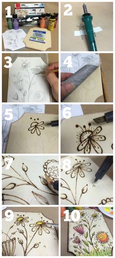 step by step instructions on how to draw flowers