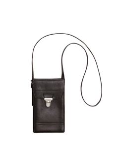 This unisex bag is the smallest of the Gear line, a new addition to LEMAIRE’s family of accessories. It is made of a smooth irregular grained vegetable-tanned leather - certified LWG Bronze - with a shiny finish. The Multi-Pocket Gear bag features four card slots, two internal pockets and one external. It can fit small accessories such as a wallet, a card holder or a smartphone. An adjustable strap allows the bag to be worn in different ways: around the neck, on the shoulder or cross-body. Adjus Versatile Leather Phone Bag In Rectangular Shape, Versatile Leather Rectangular Phone Bag, Modern Pouch Phone Bag, Classic Soft Leather Phone Bag For Everyday, Elegant Leather Phone Bag For Everyday Use, Modern Soft Leather Phone Bag, Everyday Elegant Leather Phone Bag, Elegant Everyday Leather Phone Bag, Modern Phone Bag With Removable Pouch