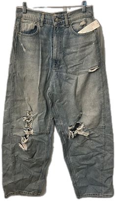 Urban Outfitters Casual Relaxed Fit Jeans, Urban Outfitters Relaxed Fit Casual Jeans, Urban Outfitters Casual Light Wash Jeans, Urban Outfitters Jeans, Y2k 90s, Jeans Color, Baggy Jeans, Colored Jeans, Distressed Jeans