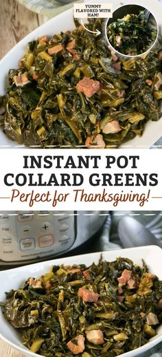 instant pot collard greens is perfect for thanksgiving