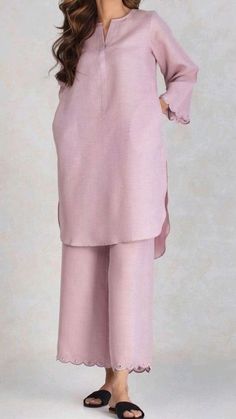 Lounge Wear Design Ideas, Solid Pakistani Suits, Solid Eastern Wear, Eastern Clothes Design, Solid Cord Set, Modest Cord Set, Pakistani Dresses Casual 2023, Pakistani Coord Sets, Pakistani Cord Set