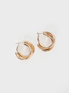 Zaveri Earrings Gold Trendy Gold-tone Tarnish Resistant Hoop Earrings, Luxury Gold-plated Tarnish-resistant Hoop Earrings, Classic Gold-tone Tarnish Resistant Hoop Earrings, Tarnish Resistant 14k Gold-tone Hoop Earrings, Luxury Tarnish Resistant Gold-tone Hoop Earrings, Festival Shop, Loafer Sneakers, Fleece Dress, Outerwear Outfit