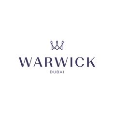 the logo for warwick dubai, which is located in front of a white background