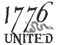 the logo for 776 united, with a snake on it's back side