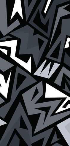 an abstract black and white background with triangles