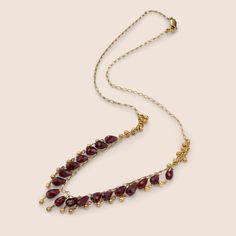 Genuine Garnet Beads Necklace, Gold Strand, 14K Solid Gold, Luxury and Fine Boho Style Jewelry Adorn yourself in luxury with our Garnet Drop Bead Necklace--a stunning piece featuring gold strands and captivating garnet gemstones. This Handcrafted Jewelry creation is not just a necklace; it's an expression of elegance and individuality. Perfect as a January Birthstone Necklace, this unique piece combines luxury and style harmoniously. Elevate your collection with this refined and sophisticated ex January Birthstone Necklace, Boho Style Necklaces, Necklace Luxury, Solid Gold Necklace, Boho Style Jewelry, Gift Inspiration, Solid Gold Chains, Drop Beads, Jewelry Boho