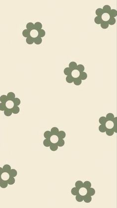 a white and green wallpaper with small flower designs on the back half of it