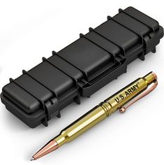 PRICES MAY VARY. This officially licensed U.S. Army twist pen is the perfect gift for Veterans and supporters of the U.S. military Genuine polished brass casings make this pen one of a kind and give it a wow factor that will not be found anywhere else The tactical-style gift box completes the set and gives the perfect presentation. Our box authentically replicates a real military case aesthetically and functionally. With two working clasps and a hinged handle for a secure closure. Complete with Tactical Style, Gifts For Veterans, Style Gift, Polished Brass, Presentation, Gift Box, Pen, Twist, Perfect Gift