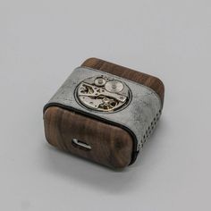 Leather Wood AirPods 1 Rectangular Brown Watch Accessories With Case, Rectangular Protective Case As Gift, Rectangular Cases As Gifts, Rectangular Protective Case Perfect As A Gift, Brown Cases With Case Included For Gift, Overview Design, Personalised Bangle, Bracelets With Meaning, Friend Bracelets