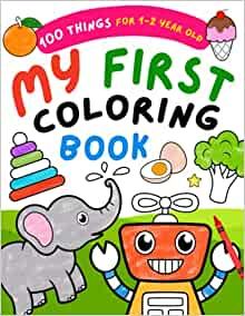 the book cover for my first coloring book