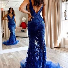 Jovani 60283 Light Blue Floral Appliques Prom Dress A Skin Tight Mermaid Fit, This Dress Will Hug Any Body Type Perfectly. With A Plunging V Neckline And Low V Back, Leaving A Beautiful Short Sheer Floral Sequin Embellished Train Behind You. Available In Light-Blue Size 18 Bust 44inches Waist 37inches Hips 48inches *Nmc Is An Authorized Retailer For All Brands We Carry. Listed Items Are New With Tags And Have Been Worn By Mannequins Only. These Items Are Already Heavily Discounted And Prices Are Jovani Homecoming Dresses, Silk Formal Dress, Mermaid Formal Gowns, Navy Blue Prom Dress, Pink Evening Gowns, Mermaid Fit, Feather Prom Dress, Jovani Gown, Beaded Flapper Dress