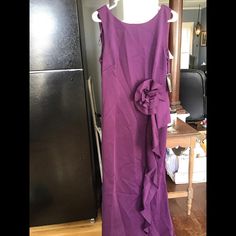 New In Package From Penny X25 Purple Sleeveless Spring Gown, Sleeveless Purple Summer Gown, Purple Sleeveless Maxi Dress For Formal Occasions, Formal Sleeveless Purple Maxi Dress, Sleeveless Purple Evening Gown, Jessica Howard, Evening Gown, Color Purple, Evening Gowns