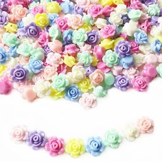 PRICES MAY VARY. 【 Rose Beads Size 】Our Rose candy color beads sizes about 12 (0.47inch, the thickness is 8mm/0.31inch, the hole is 2mm/0.08inch. Colors: Multi-color Random colors. Each spacer bead is featured with a hole(2mm/0.08inch) on the body, which bring much convenience for you to connect the beads with kinds of chains, making the whole DIY process more convenient. 【Package Included】You will receive 600pcs 12mm Multi-Color acrylic Rose Beads in total, enough quantity for your daily use. Y Acrylic Rose, Necklaces Diy, Flowers Beads, Rose Beads, Color Acrylic, Random Colors, Rainbow Bracelet, Color Beads, Bead Kits