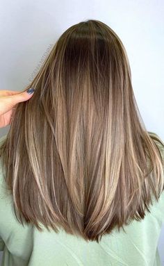 Straight Medium Length Haircut, Brown Ombre Hair, Brown Hair Inspo, All Of, Brunette Hair With Highlights, Brown Hair With Blonde Highlights, Hair Color Light Brown, Brown Hair Balayage, Light Hair Color