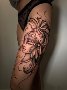 Animal Design Tattoo, Athena Tattoo, Gladiator Tattoo, Thumb Tattoos, Chic Tattoo, Full Arm Tattoos, Goddess Tattoo, Greek Tattoos