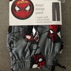 New With Tags Your Little Boy Can Lounge And Dream In Superhero Style In These Cool Spiderman Sleep Pants. Pair With A Spider-Man Tee To Match His Pj Pants. Pull-On Elastic Waistband Spider-Man Print Marvel 100% Polyester Machine Washable Spiderman Pajama Pants For Boys Gifts For So, Spider-man Backpack, Spiderman Boyfriend Gifts, Cheap Boyfriend Gifts, Spider Man Pajama Pants, Stuff For Christmas List, Spider-man Room, Spiderman Pajama Pants, Spider Man Gift Ideas