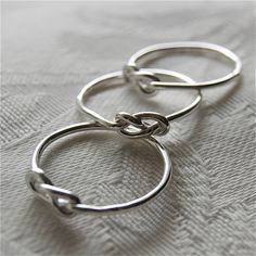 This is an add for 3 hand made rings to order. All rings can be made in half sizes just message me if you need. You can pick all different sizes. Please include a note at check out for all the sizes and if you want silver or gold. **Gold-filled wire is made by bonding a layer of 14-karat gold to a base of brass. Gold-filled is more durable than gold-plated because gold-filled has an actual layer of karat gold, not just a microscopic film. It is also nickel free. Great ring for a bridesmaid. Each Infinity Knot Ring, Love Knot Ring, Infinity Knot, Infinity Ring, Knot Ring, Love Knot, Brass Gold, Bridesmaid Jewelry, Gold Gold