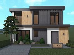 Two Story House Design, House Plans With Pictures, A Modern House, Small House Layout, Two Story House, Tiny House Layout, Diy House Plans, House Floor Design