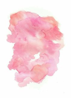 pink watercolor stain on white paper