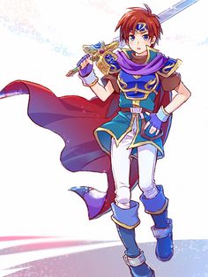 Fire Emblem: Fuuin no Tsurugi - Roy Roy Fire Emblem Fanart, Peach Nintendo, Lucina Fire Emblem, Roy Fire Emblem, Fantasy Clothes, Gaming Art, Fire Emblem Awakening, Fire Emblem Heroes