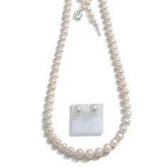 PRICES MAY VARY. Freshwater Pearl Necklace: YDCCQAN Our (AAAA+ Cultured Pearls) come directly from WEIXINGHERA Estate Farms( pearl statement necklace,Pearl set ,Pearl bracelets for women ,Pearl necklaces for women ,Jewelry for women ,Pearl choker necklaces for women ,Pearl chain necklace ) 【PEARL NECKLACE SET】: Pearl necklaces for women,measures 18 inches- 19inch length, featuring Round Freshwater Cultured Pearls in AAAA+ quality, fastens with anti-allergic high-class 925 Sterling Silver Plated Pink Pearl Necklace, Real Pearl Necklace, Pearl Strands Necklace, Pearl Statement Necklace, Pearl Chain Necklace, Earring Sets, Pearl Necklace Set, Necklace Elegant, Pearl Jewelry Sets