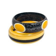 "Handmade Set of 2 Joinery Art Resin Lucite Bangles in Yellow and Grey Colors for Women HAND-CRAFTED WITH CARE:  Individually hand-crafted with love and care by our master artisans. One of its kind. We take utmost care to create these jewelry pieces with perfection. Since they are purely handmade, they may have slight variations, which is the natural outcome of Human artistry. Every piece is Individually made, So it may not be the same, but surely similar. Product specifications: Width of Bangle Retro Handmade Bangle Jewelry, Handmade Retro Bracelets As Gift, Handmade Retro Bangle For Gifts, Yellow Retro Bracelet As Gift, Conscious Business, Friendship Day Gifts, Lucite Jewelry, Resin Bangles, Daughters Day