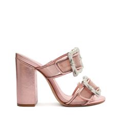 Nwt Schutz Buckle Leather Sandals Color: Rose Sizes: 8.5 Price: $168 + $14.08 (St) = $182.08 Sale: $79 Materials: Leather | Leather Outsole Rubber Patch At The Heel. Heel Type: High Heel Heel Style: Block Toe Style: Round Toe Counter Type: Open Heel Height: 4.4in | 112mm Site Prod. Item #15712-01/3628 Luxury Silver Heels With Buckle Closure, Luxury Summer Mules With Buckle Closure, Luxury Silver Mules For Party, Elegant Silver Open Heel Mules, Luxury Pink Mules For Spring, Luxury Silver Open Toe Mules, Luxury Metallic Mules For Party, Luxury Spring Mules With Buckle Closure, Luxury Mules With Buckle Closure For Spring