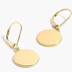 J. Crew Demi-Fine 14k Gold-Plated Disc Drop Earrings New In Box Absolutely Gorgeous ! Part Of The Demi-Fine Collection Pretty Drop Earrings Are Made From 14k Gold-Plated Sterling Silver. The Earrings Are Delicate And Light But Provide Such A Luxurious Look These Would Be An Excellent Gift Gold Filigree Disc Earrings, Gold Plated Sterling Silver, Gold Plate, Jewelry Earrings, Women Jewelry, Drop Earrings, Sterling Silver, Silver, Women Shopping