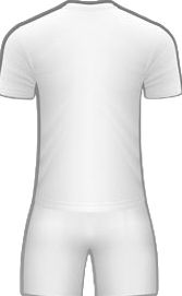 an image of a man's white shirt and shorts mock up for the soccer team