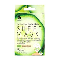 Professional formula with cucumber extracts to hydrate skin and helps for reducing inflamed or irritated skin! Includes 5 (Five) hydrating Cucumber sheet masks. High Quality Sheet Mask: This hydrating cucumber sheet mask contains cucumber extracts. Hydrating & Soothing: Thanks to its high water content it can help reduce inflamed or irritated skin and hydrates facial area. Anti-Aging: It can also help with firming up sagging area. Nose Pore Strips, Sheet Mask Set, Active Charcoal, Nose Pores, Pore Strips, Premium Skincare, Sheet Masks, Gift Bundle, High Water