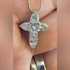 Platinum Diamond Cross Pendant With Almost 2ct Diamond Weight...Stunning All Sales Final On Jewelery Any Questions Please Ask Silver Cross Jewelry, Diamond Cross Pendants, Hrithik Roshan, Diamond Cross, Cross Jewelry, Silver Cross, Cross Pendant, Womens Jewelry Necklace, Platinum