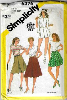 an old fashion sewing pattern for women's skirts