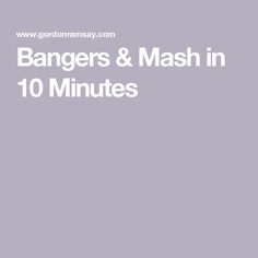 the words dangers and mash in 10 minutes